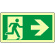 Cartello fotoluminescente uscita emergenza dx