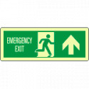 Cartello luminescente Emergency exit Nord EN ISO 7010