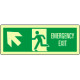 Cartello fotoluminescente "emercency exit"Nord EN ISO 7010