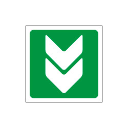 Etichetta d'identificazione senso apertura porte con maniglione antip.