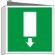 Cartello bifacciale uscita emergenza