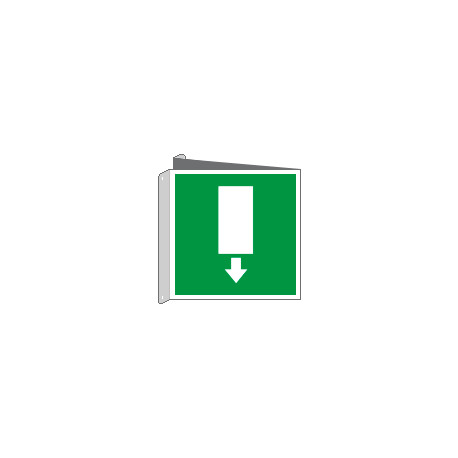 Cartello bifacciale uscita emergenza