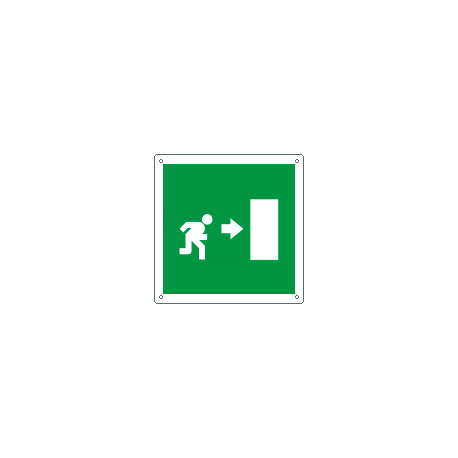 Cartello sicurezza uscita di emergenza destra