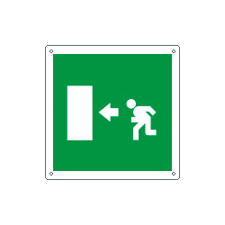 Cartello uscita di emergenza sinistra