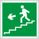 Cartello scala emergenza discesa sinistra