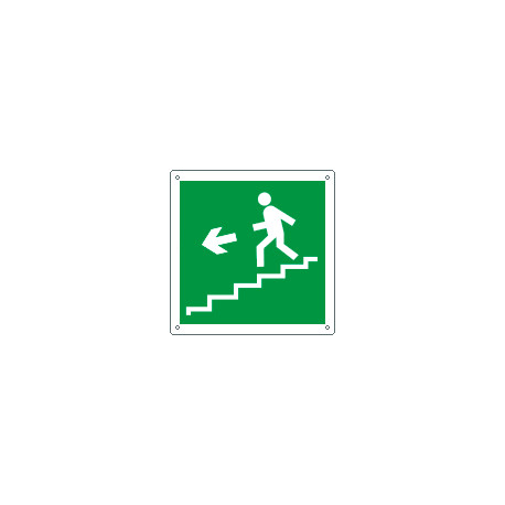 Cartello scala emergenza discesa sinistra