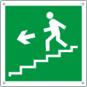 Cartello scala emergenza discesa sinistra