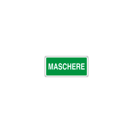 Cartello salvataggio maschere