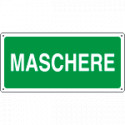 Cartello salvataggio maschere