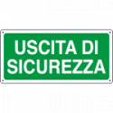 Cartello uscita di sicurezza
