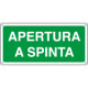 Cartello apertura a spinta