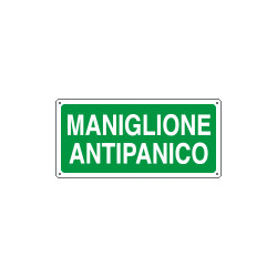 Cartello maniglione antipanico
