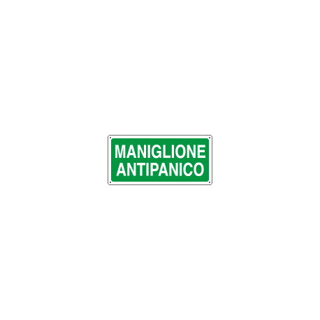 Cartello maniglione antipanico