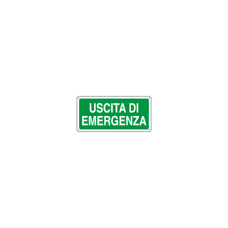 Cartello uscita di emergenza