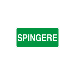 Cartello SPINGERE