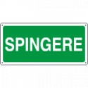Etichetta adesiva Spingere