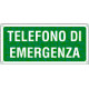 Cartello telefono di emergenza