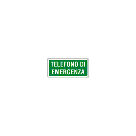Etichetta adesiva telefono d'emergenza