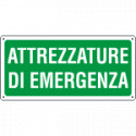 Etichetta adesiva attrezzature di emergenza