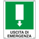 Etichetta adesiva uscita di emergenza