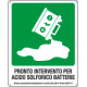 Cart. "pronto interv. per acido solforico