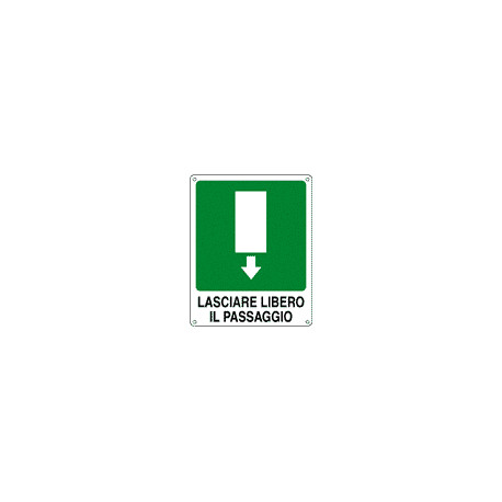 Cartello lasciare libero passaggio