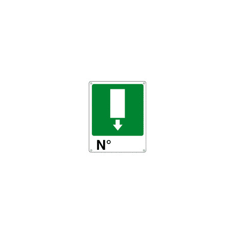 Cartello uscita d'emergenza N