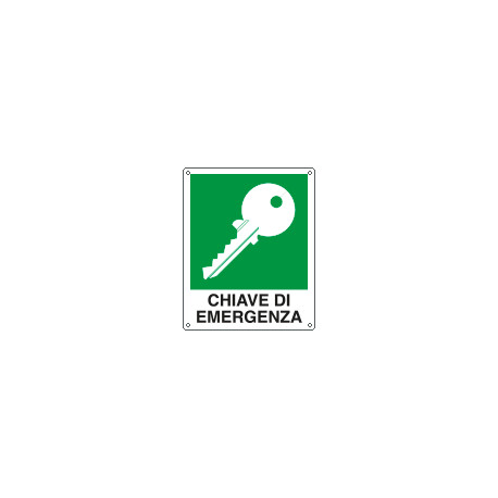 Cartello chiave di EMERGENZA