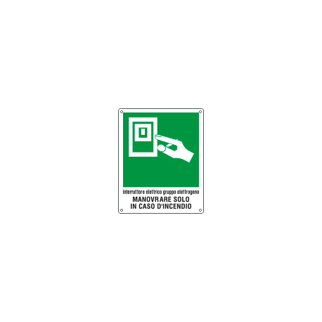 Cartello interruttore elettrico