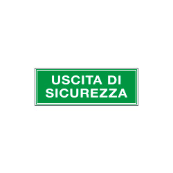 Cartello aziendale Uscita di sicurezza