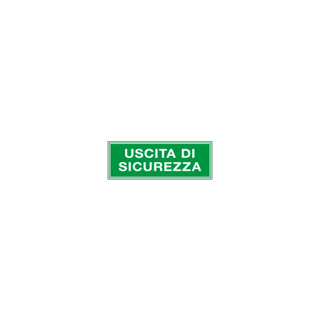 Cartello aziendale Uscita di sicurezza