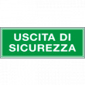 Cartello aziendale Uscita di sicurezza