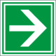 Cartello VERDE freccia di direzione