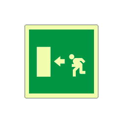 Cartello luminescente DIN PLUS uscita sinistra