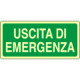 Cartello fotoluminescente DIN PLUS uscita di emergenza