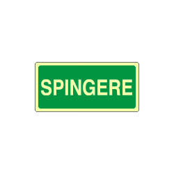 Etichetta fotoluminescente autoadesiva SPINGERE