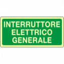 Etichetta fotoluminescente interruttore elettrico gen