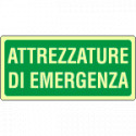 Cartello fotoluminescente Attrezzatura emergenza