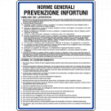 Cartello alluminio norme generali prevenzione infortuni