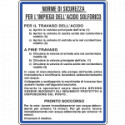 Cartello NORME IMPIEGO ACIDO SOLFORICO
