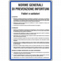 Cartello NORME PER FABBRI E SALDATORI
