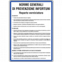 Cartello NORME PER REPARTI VERNICIATURA