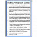 Cartello NORME IMPIANTI E APPAR. ELETTRICHE