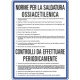 Cartello NORME PER SALDATURA OSSIACETILEN.