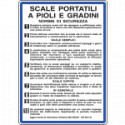 Cartello NORME PER SCALE PORTATILI