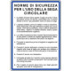 Cartello NORME USO SEGA CIRCOLARE