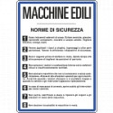 Cartello NORME MACCHINE EDILI