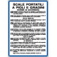 Cartello NORME PER SCALE PORTATILI