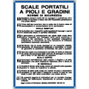 Cartello NORME PER SCALE PORTATILI