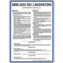 Cartello OBBLIGHI DEI lavoratori D. Lgs. 81/08